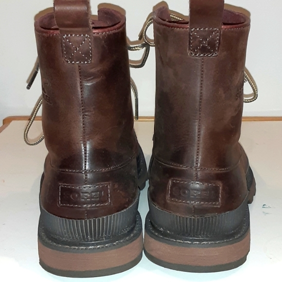 Brown Sorel Madsen Wingtip Boots 8.5M - Picture 2 of 4